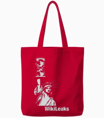 Wikileaks Liberty Tote Bags - Red
