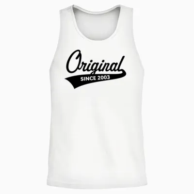 Original Since 2003 (year of Birth, Birthday / B) Unisex Tank Top - White