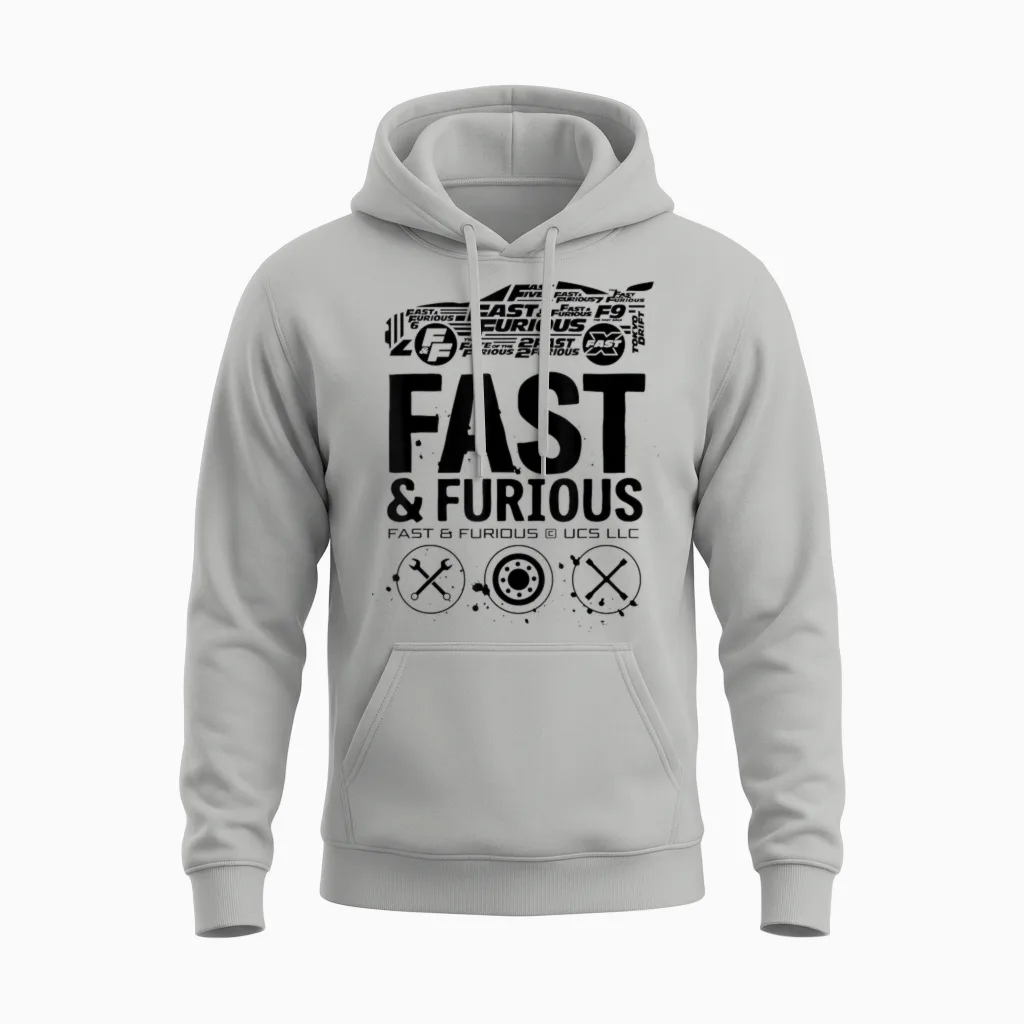 T-Shirt with German Text "ich Habe Keine Freunde Fast & Furious Film-Merch Unisex Hoodie in Ash
