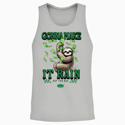Funny Sloth Unisex Tank Top - Ash