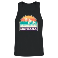 Montana Mountaineer Summit Climbing Hiking Unisex Tank Top - Black – 2