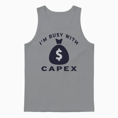 I M Busy with Capex Unisex Tank Top - Sport Grey