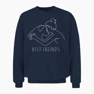 Best Friends Dogfather Dog Daddy Dog Mom Dog Unisex Sweatshirt - Navy