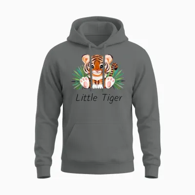Cute Animal Little Tiger. Unisex Hoodie - Graphite Heather