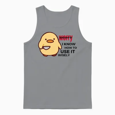 Funny Duck Unisex Tank Top - Sport Grey