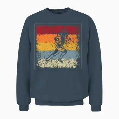 Rugby Retro Unisex Sweatshirt - Dark Heather