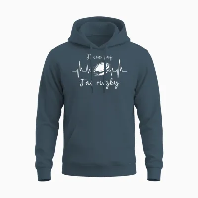 Funny Rugby Player I Can't Have Rugby T-Shirt, Black, S Unisex Hoodie - Dark Heather