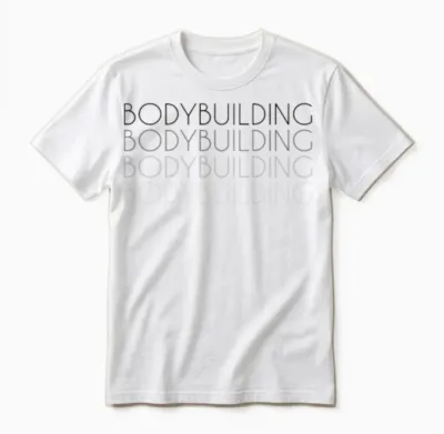 Bodybuilding Retro Unisex T-Shirt - White