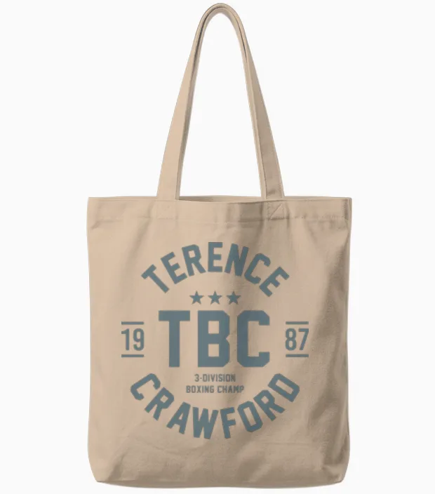 Tbc Terence Crawford Tote Bags in Natural