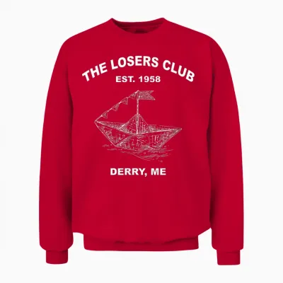 Der Club Der Verlierer, Est. 1958 Derry, Me Apparel Unisex Sweatshirt - Red