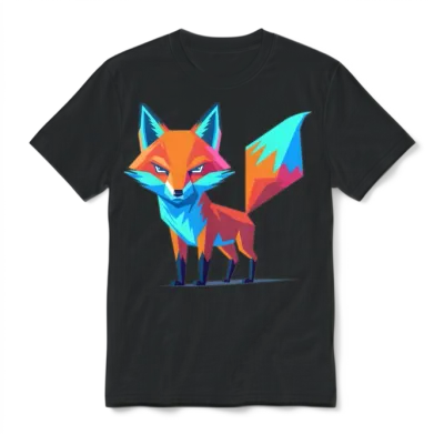 Fox Unisex T-Shirt - Black