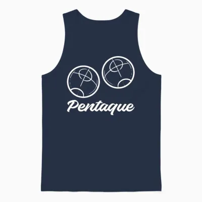 Petanque Game Hobbyist Gift Unisex Tank Top - Navy