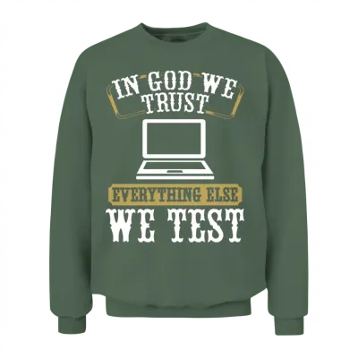 Quality Assurance Qa Engineering Code Testing Unisex Sweatshirt - Military Green