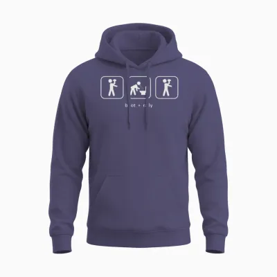 Boot and Rally Unisex Hoodie - Heather Sport Dark Navy