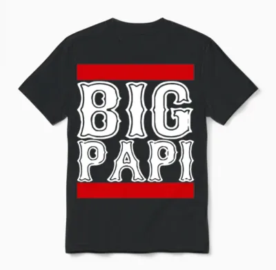 Big Papi David Ortiz Boston Red S Ox World Series Unisex T-Shirt - Black