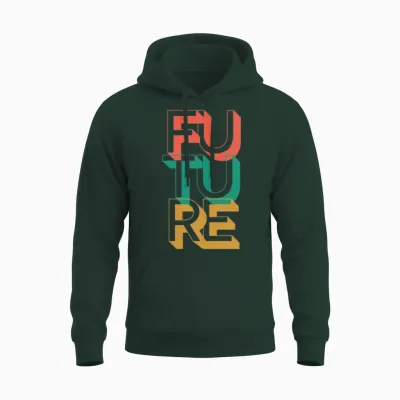 Retro Future Unisex Hoodie - Forest
