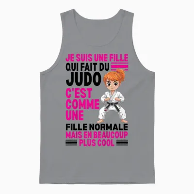 I'm a Girl Who Makes Normal Judo but Coolest Unisex Tank Top - Sport Grey