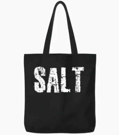 Salt Tote Bags - Black