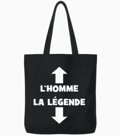 Men's Birthday Gift Original Humour Funny the Legend Tote Bags - Black
