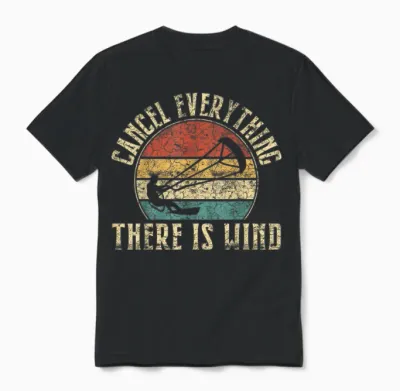 Sag Alles Ab, Es Gibt Wind. T-Shirt, Black Unisex T-Shirt - Black