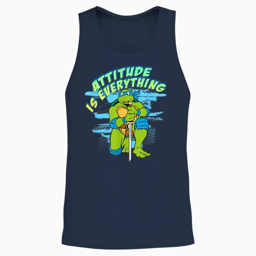 Leonardo - Attitude Is Everything Unisex Tank Top - Navy