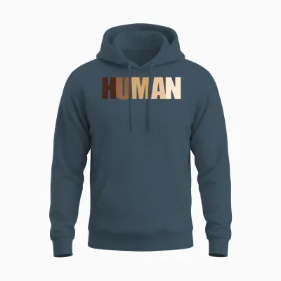 Human Anti Racist Unisex Hoodie - Dark Heather