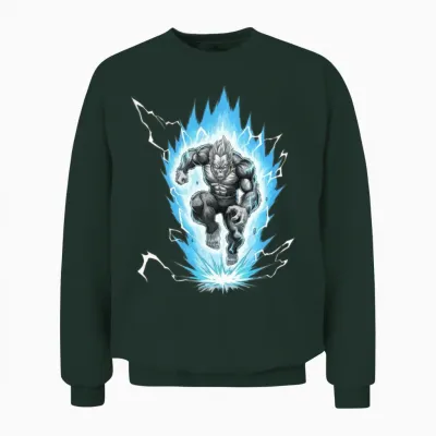 Bigfoot Energy Aura Gamer Unisex Sweatshirt - Forest