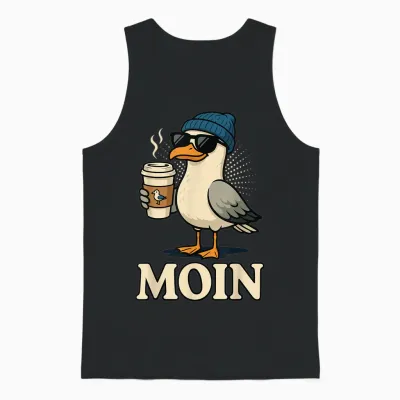 Moin Plattdeutsch Norddeutschland Ostfriesland Ostsee Moin Unisex Tank Top - Black