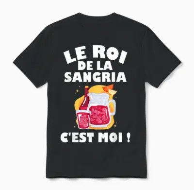King of the Sangria | Alcohol Aperitif | Spanish Specialty T-Shirt, Black, S Unisex T-Shirt - Black