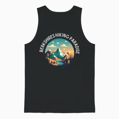 Berkshires Hiking Paradise Unisex Tank Top - Black
