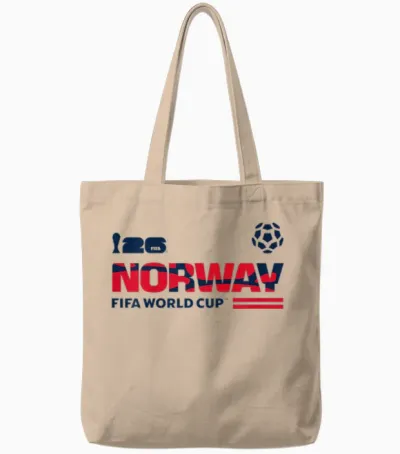 Kids Fifa World Cup26 Qualifier Norway Tote Bags - Natural