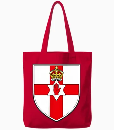 Drapeau De L'irlande Du Nord - Armoiries De L'irlande Du Tote Bags - Red