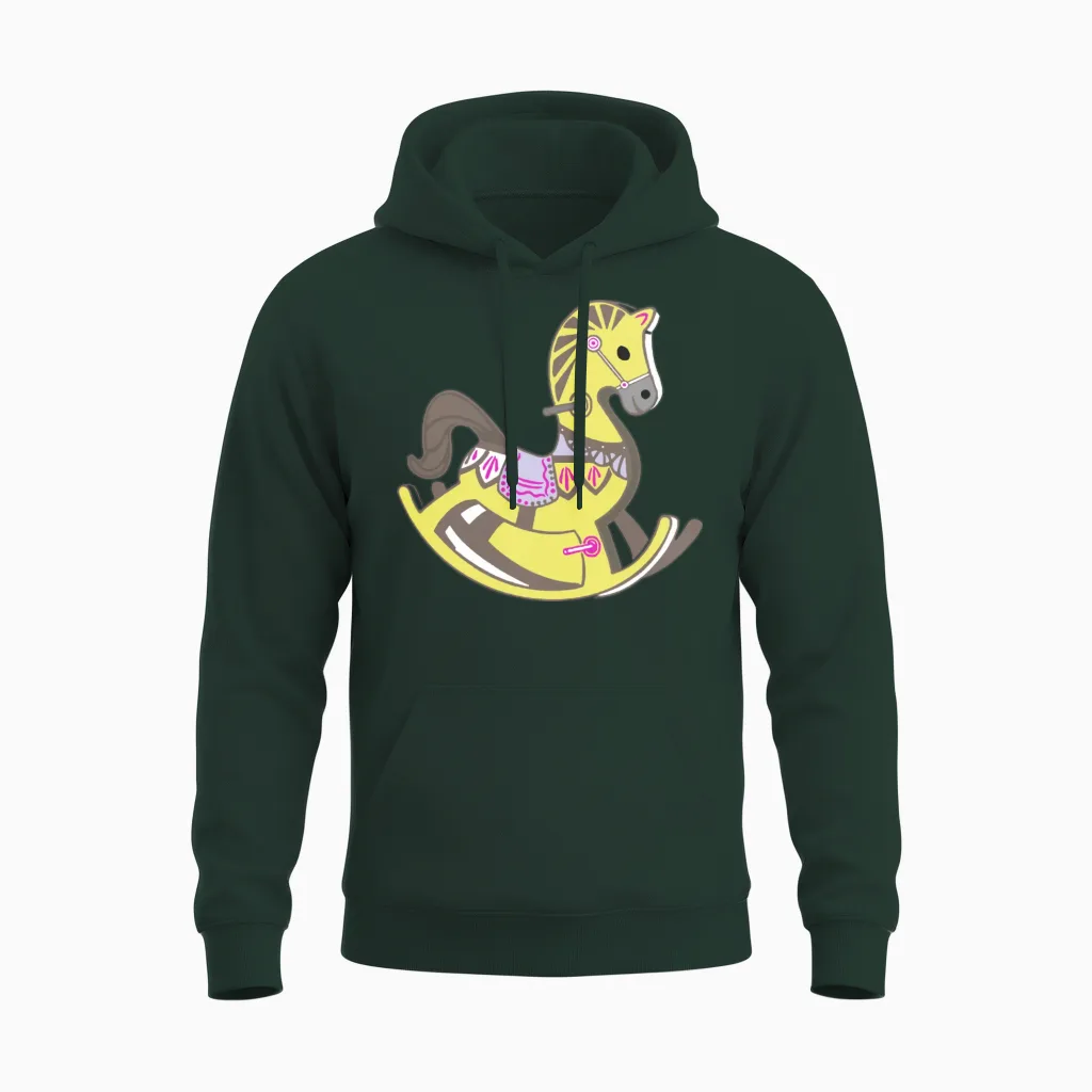 Horse Lovers Unisex Hoodie in Forest