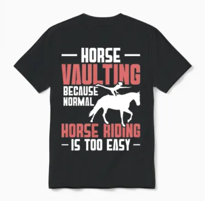 Horse Vaulting Girl Horse Gymnastics Lunger Horse Unisex T-Shirt - Black