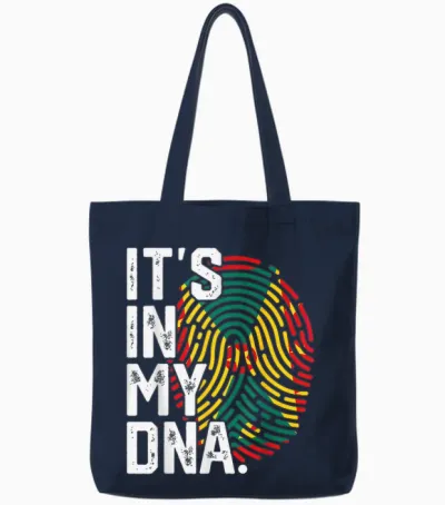 Grenada Roots Drapeau Empreinte Digitale Patriotique Tote Bags - Navy
