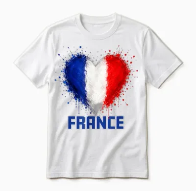 Fußball - World Cup Wm 2026 Frankreich Fan Unisex T-Shirt - White
