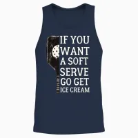 Funny Vintage Pickleball Unisex Tank Top in Navy - 2