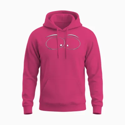 Funny Eyes Unisex Hoodie - Heliconia