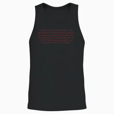 Damon Quote Unisex Tank Top - Black