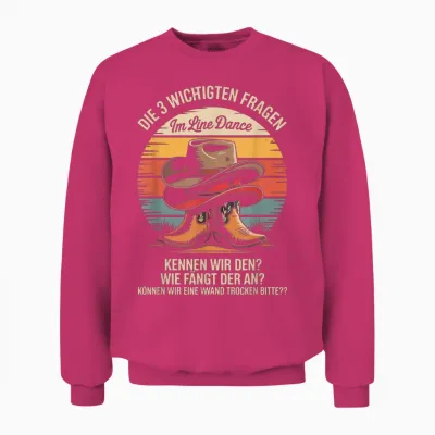 Die 3 Wichtigsten Fragen Im Line Dance Unisex Sweatshirt - Heliconia