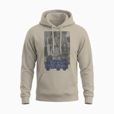 Black Sabbath Retro Photo Unisex Hoodie - Sand