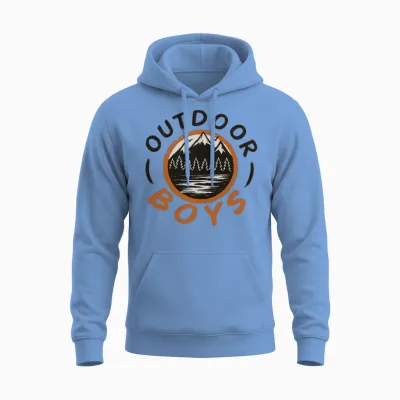 Outdoor Boys Unisex Hoodie - Carolina Blue