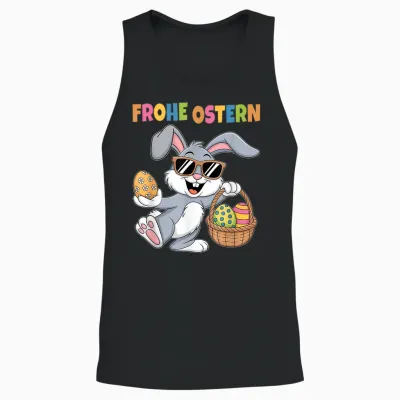Ostergeschenke Ostern Outfit Junge Mädchen Kinder Osterhase Unisex Tank Top - Black