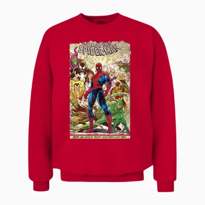 Marvel the Amazing Spider-Man Comic Unisex Sweatshirt - Red