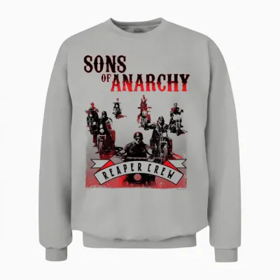 Sons of Anarchy Black and Red Unisex Sweatshirt - Ash