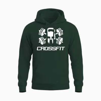 Crossfit Skull Unisex Hoodie - Forest
