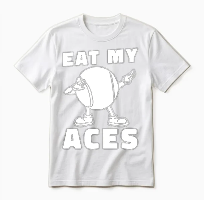 Tennis Funny Unisex T-Shirt in White
