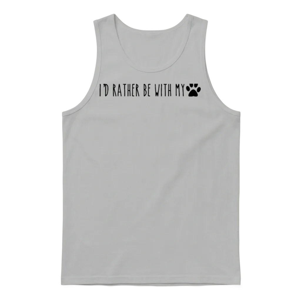 Dog Lover Lovers Unisex Tank Top - Ash