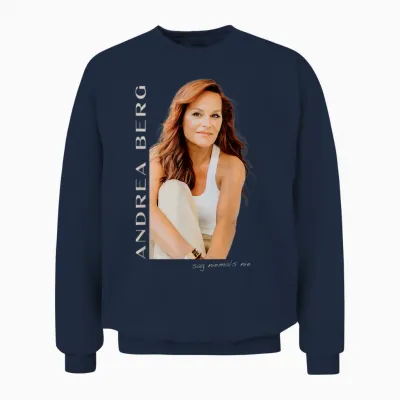 Sag Niemals Nie T-Shirt, Black Unisex Sweatshirt - Navy