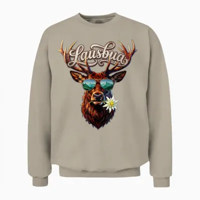 Lausbua T-Shirt Kinder Trachtenshirt Herren Jungen Trachten Unisex Sweatshirt - Sand